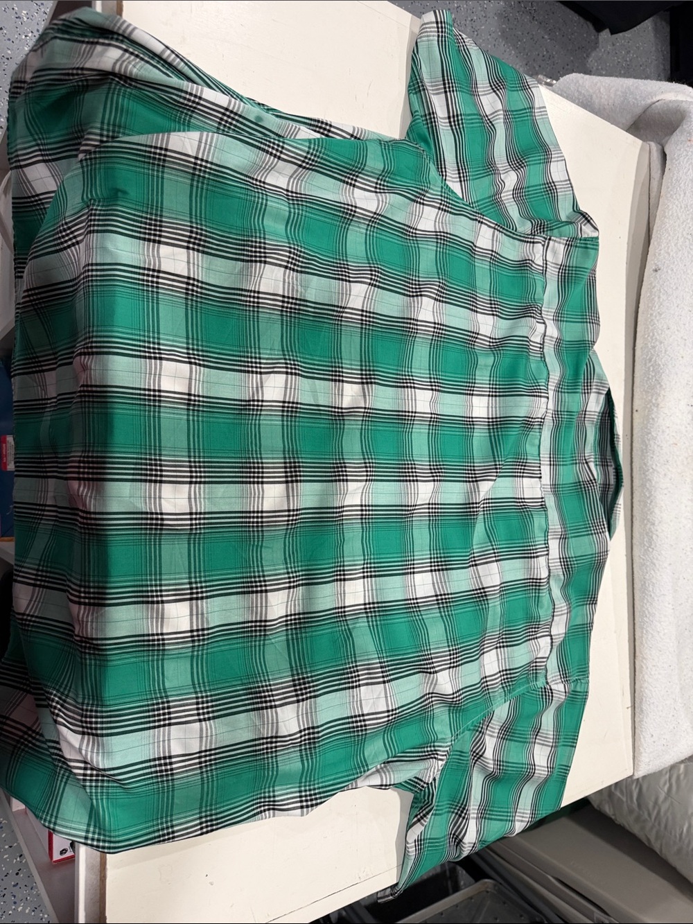 DIXXON Green and White Plaid Button-Down Shirt - Picture 5 of 7